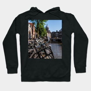 Bicycle handle bars in Amsterdam Hoodie